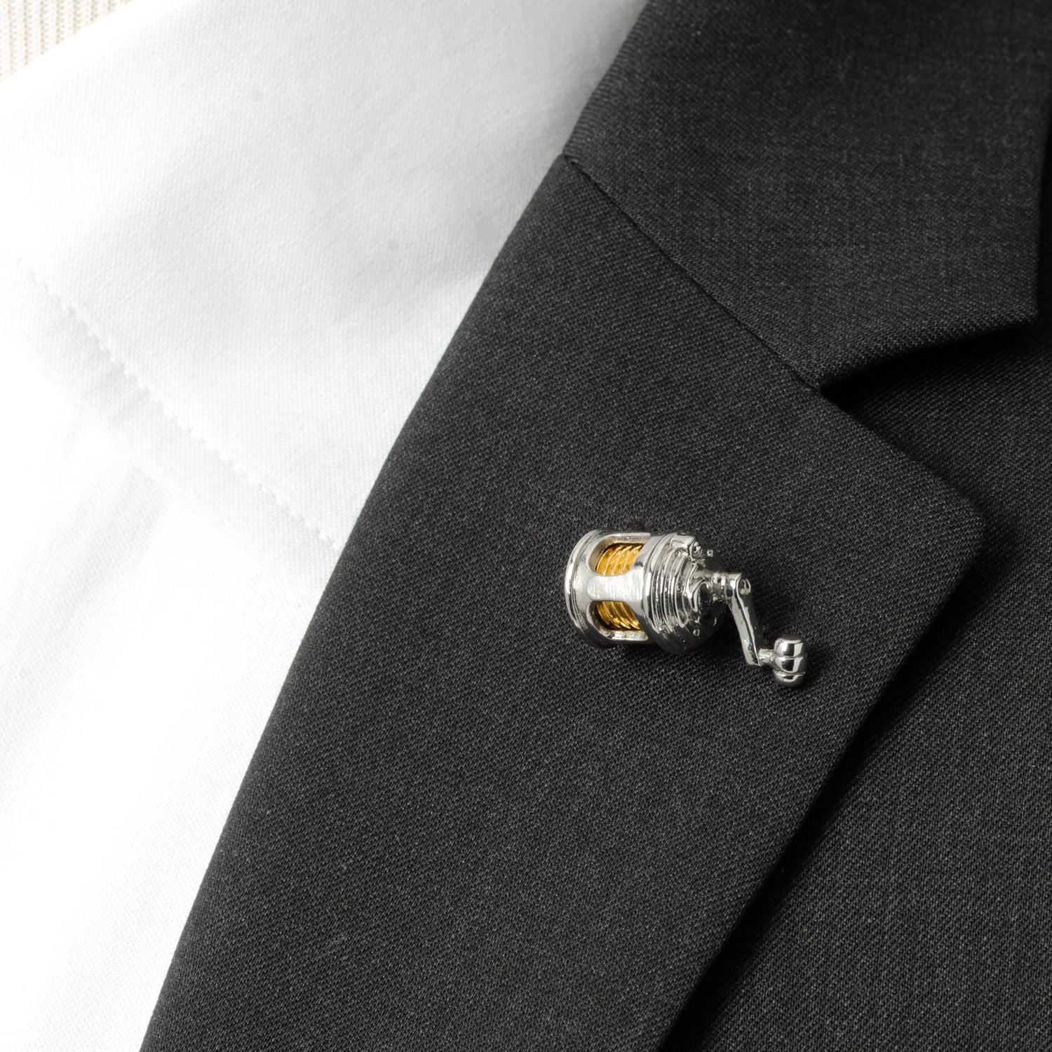 Fishing Reel Lapel Pin