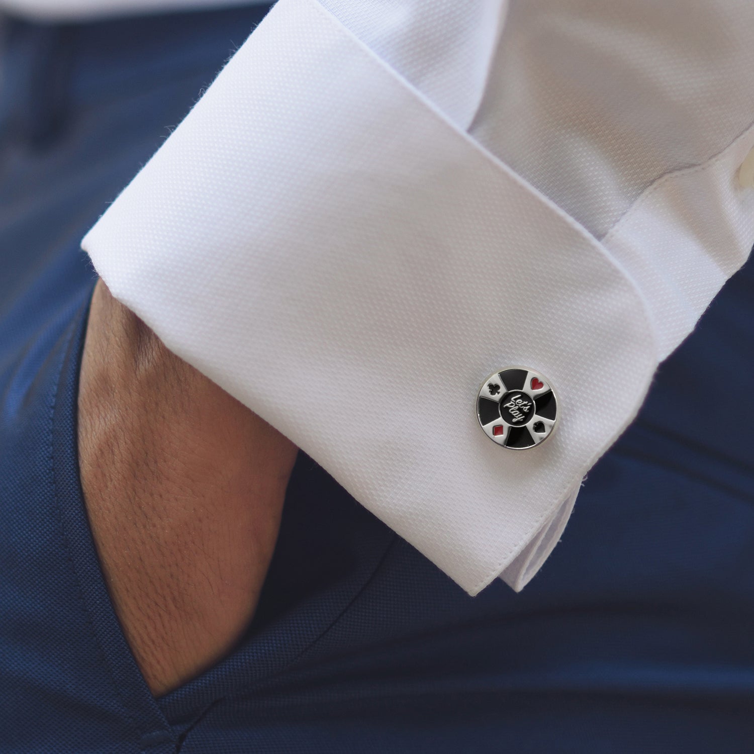Poker Chip Cufflinks Image 2