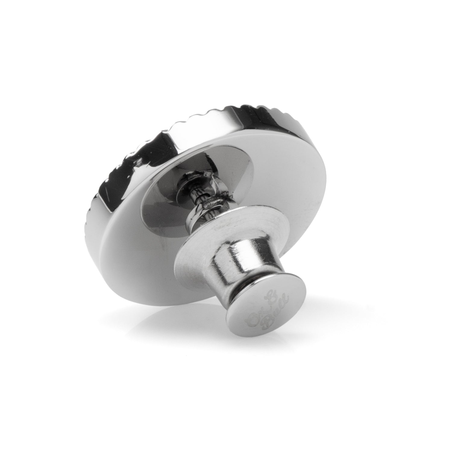 Stainless Steel Rope Border Round Engravable Lapel Pin Image 3