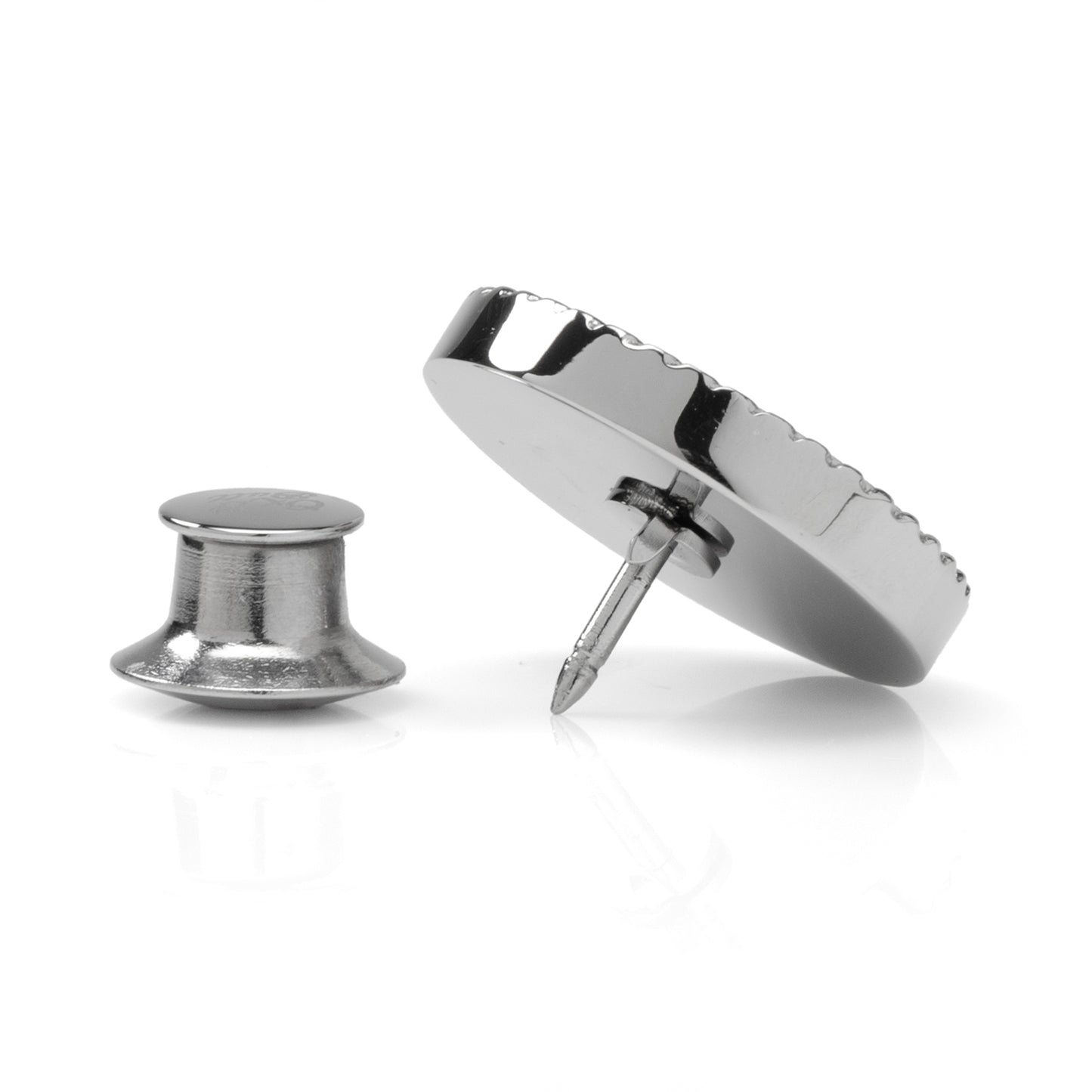 Stainless Steel Rope Border Round Engravable Lapel Pin Image 4