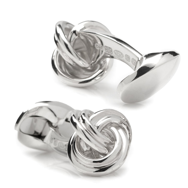 Sterling Silver Knot Cufflinks Image 2