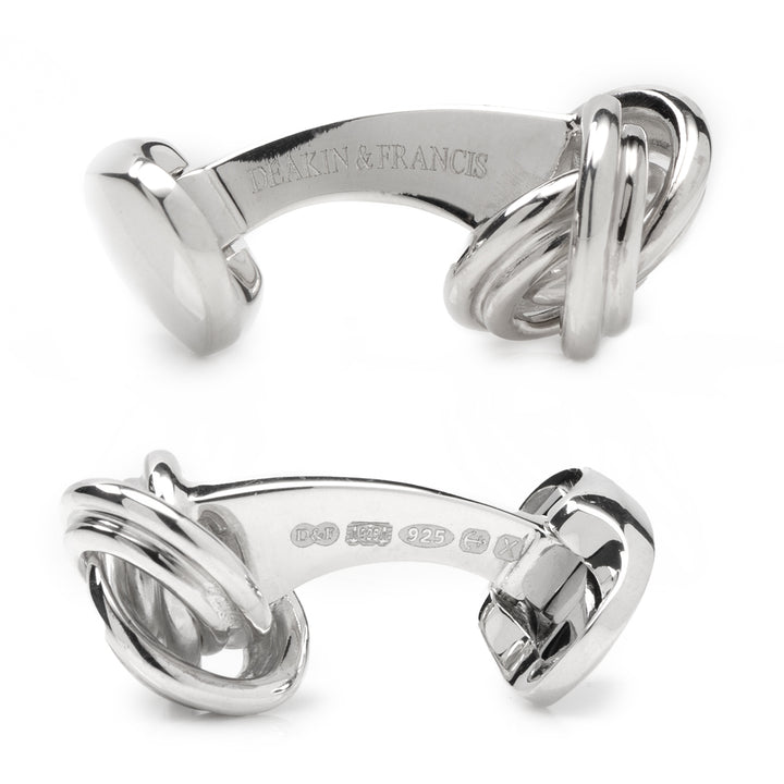 Sterling Silver Knot Cufflinks Image 3