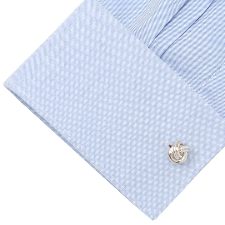 Sterling Silver Knot Cufflinks Image 4