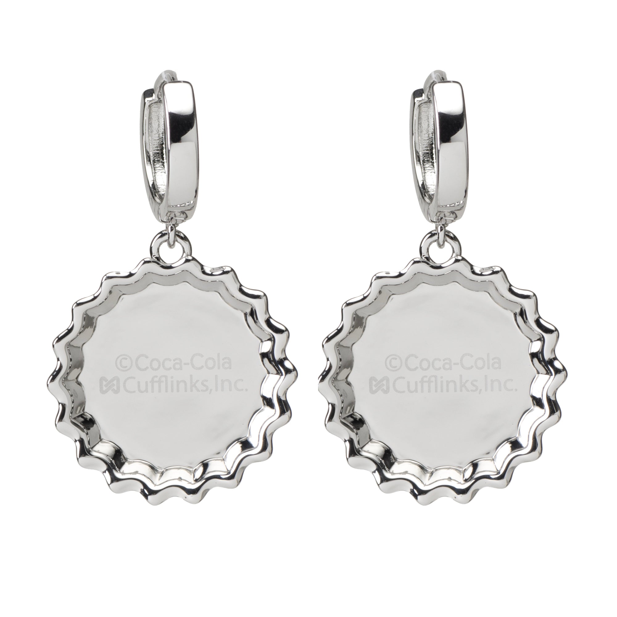 Diet Coke Bottle Cap Earrings Image 3