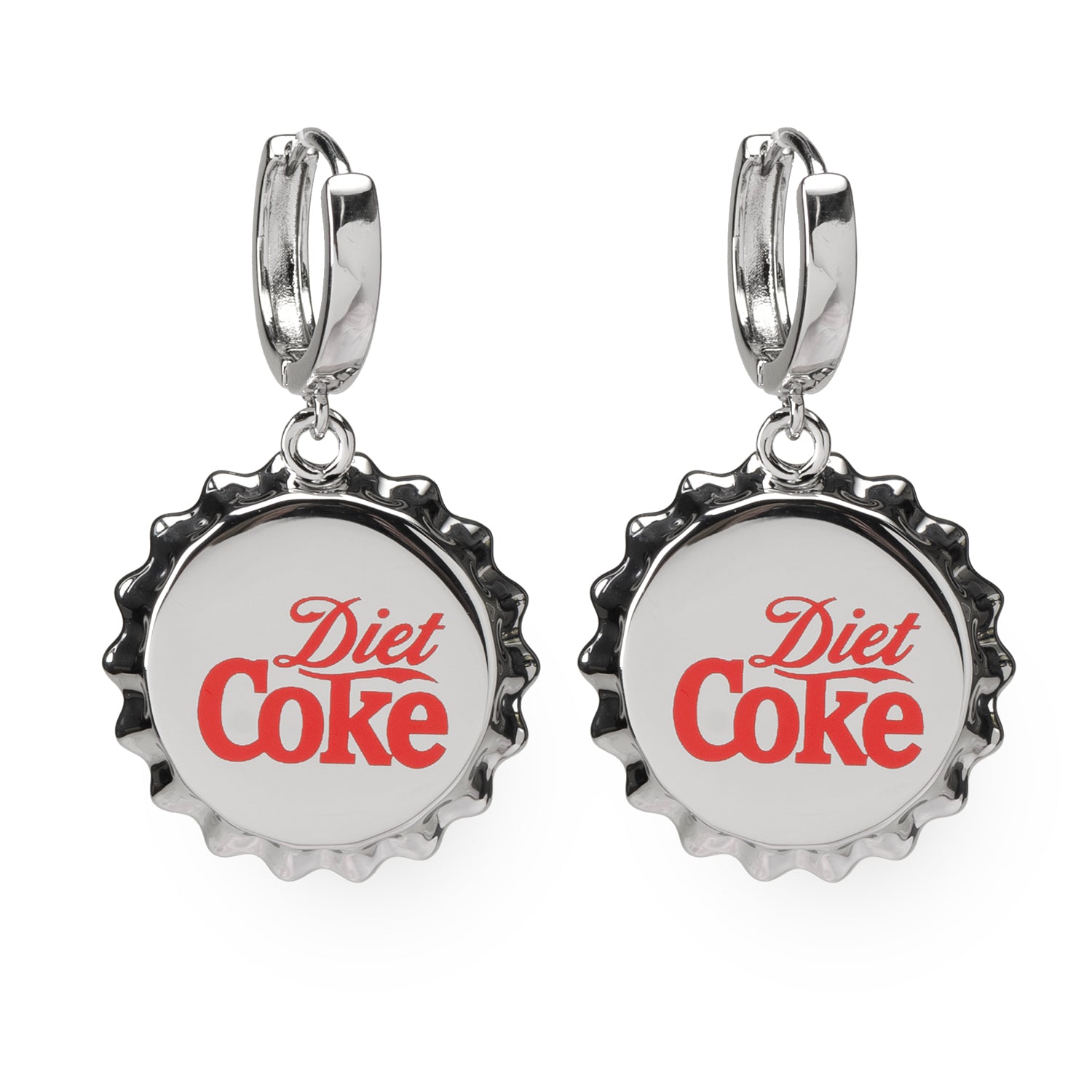 Diet Coke Bottle Cap Earrings Image 1