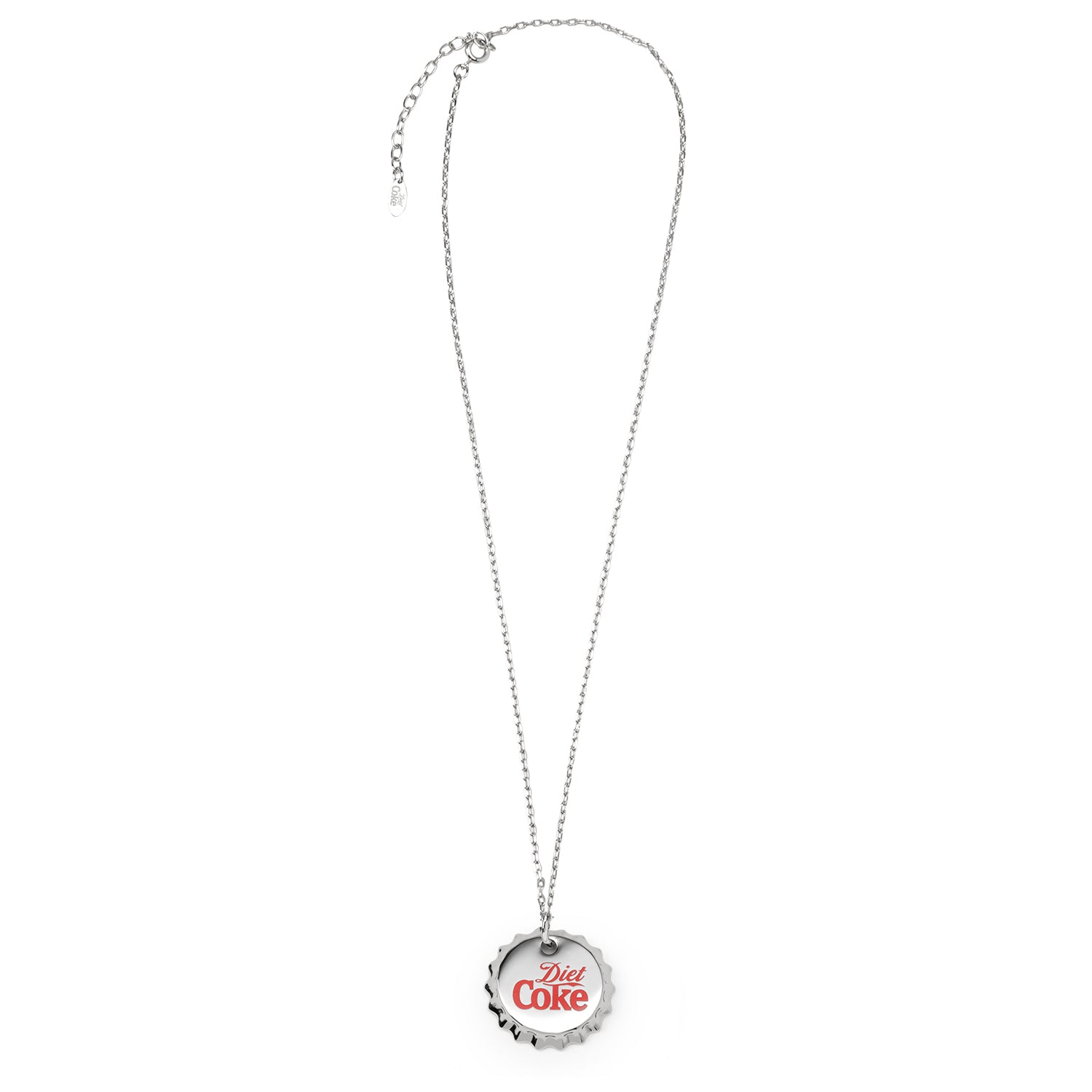 Diet Coke Bottle Cap Red Necklace Image 4