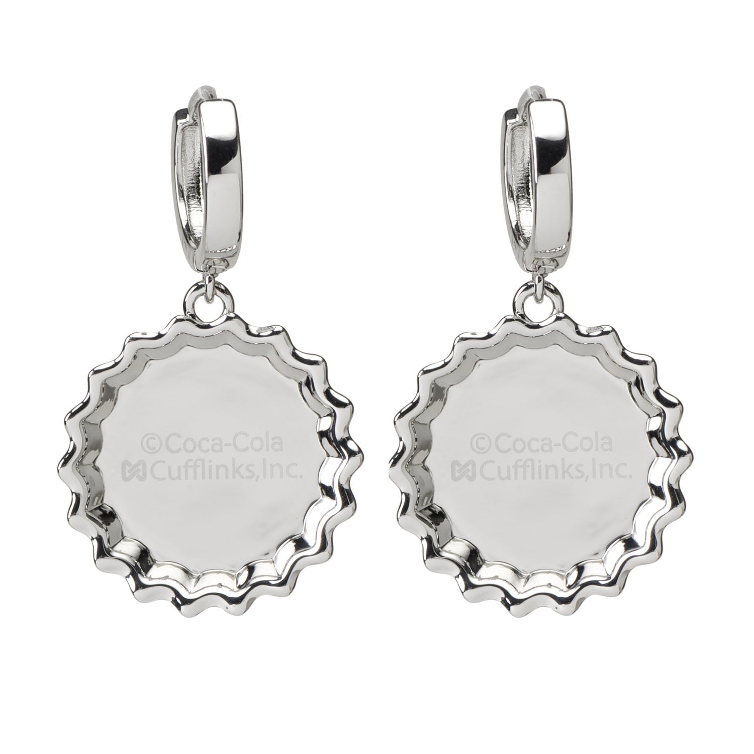 Coca-Cola Red Bottle Cap Earrings Image 3