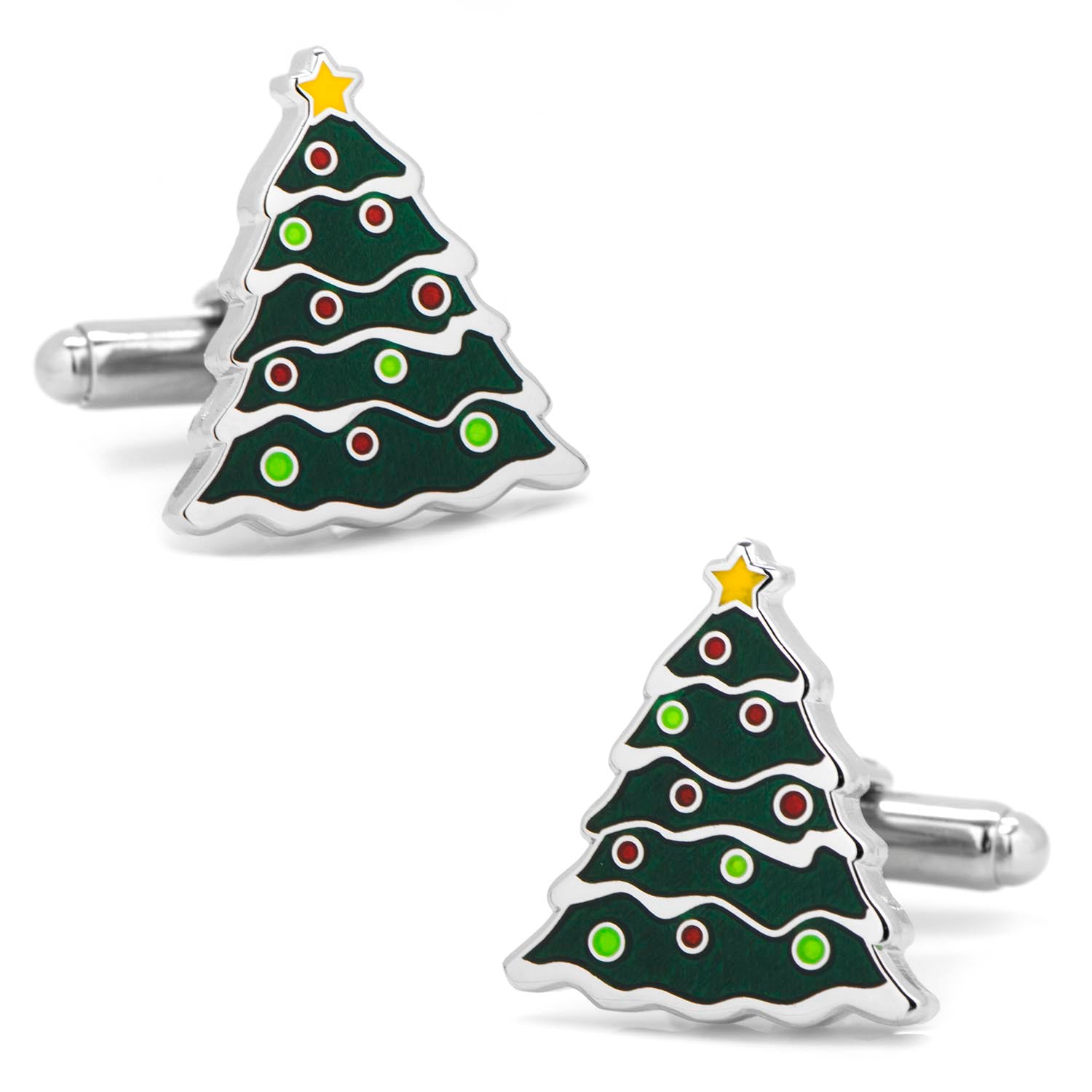 Mens deals Christmas tree cufflinks