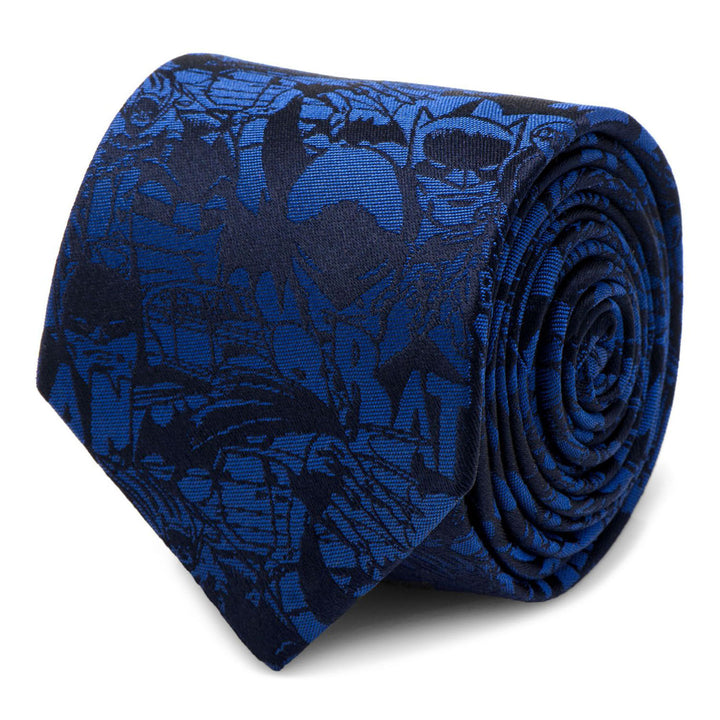 Blue Batman Comic Tie Image 1