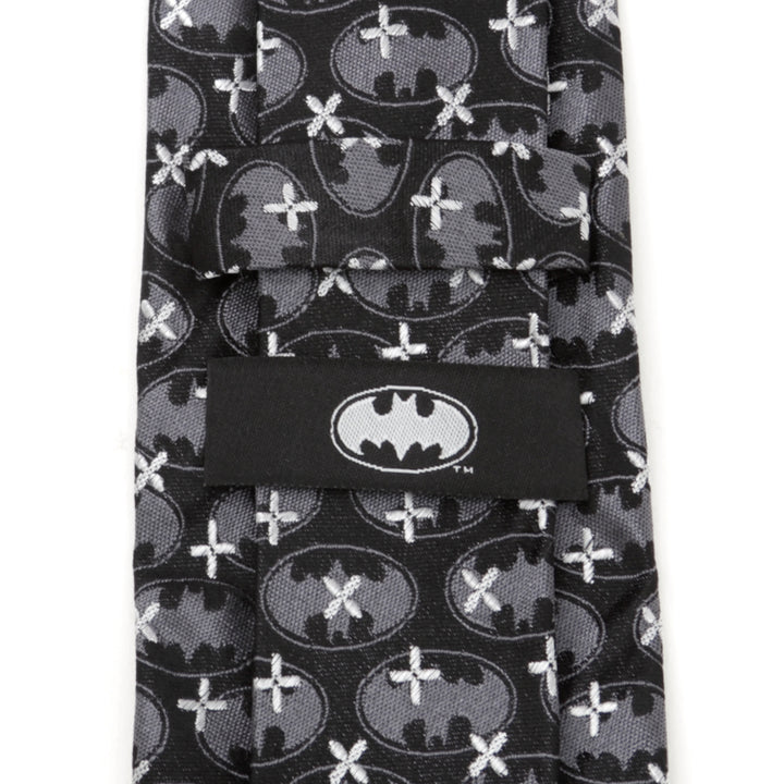 Batman Cross Black Silk Men's Tie Image 4