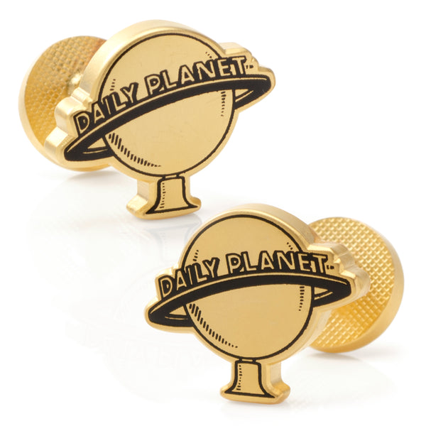 Daily Planet Gold Cufflinks Image 1