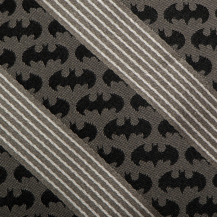 Batman Black Pinstripe Tie Image 5