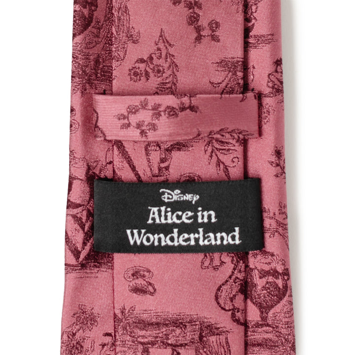 Alice in Wonderland Dusty Red Men's Tie Image 5