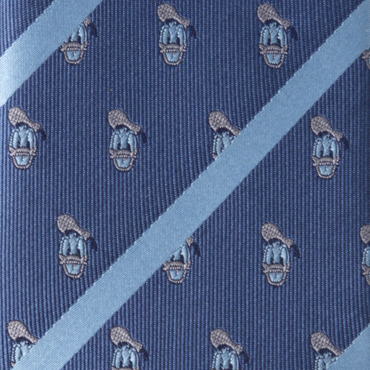 Donald Duck Stripe Blue Men's Tie Image 4