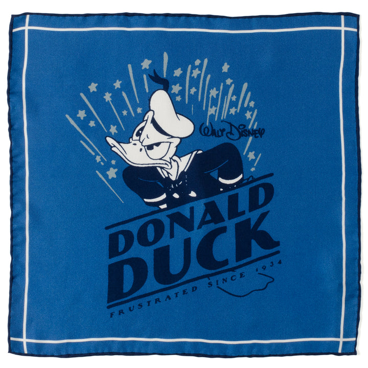 D100 Classic Donald Duck Blue Pocket Square Image 1