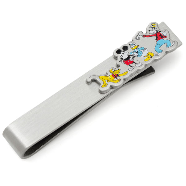 Disney - Mickey And Friends Printed Silver Tie Bar Image 1