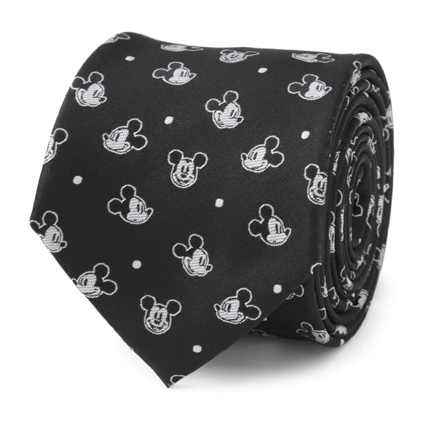 Mickey Dot Black Men's Tie
 Image 1