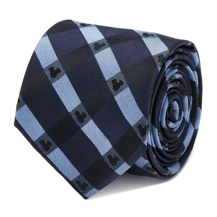 Mickey Mouse Blue Plaid  Tie Image 1