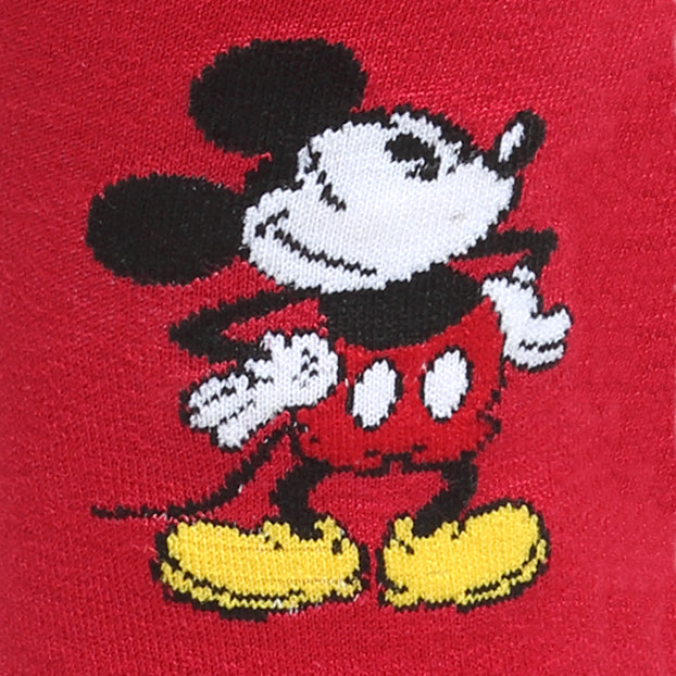 Disney Mickey Mouse Pie-Eyed Red Sock and Mickey Blue Lapel Pin Gift Set Image 3