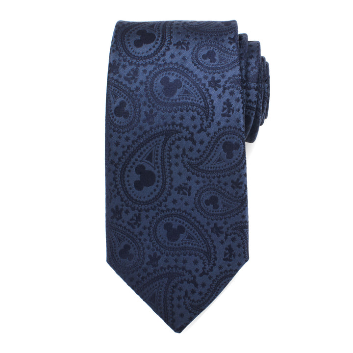 Mickey Mouse Navy Paisley Mens Tie Image 3