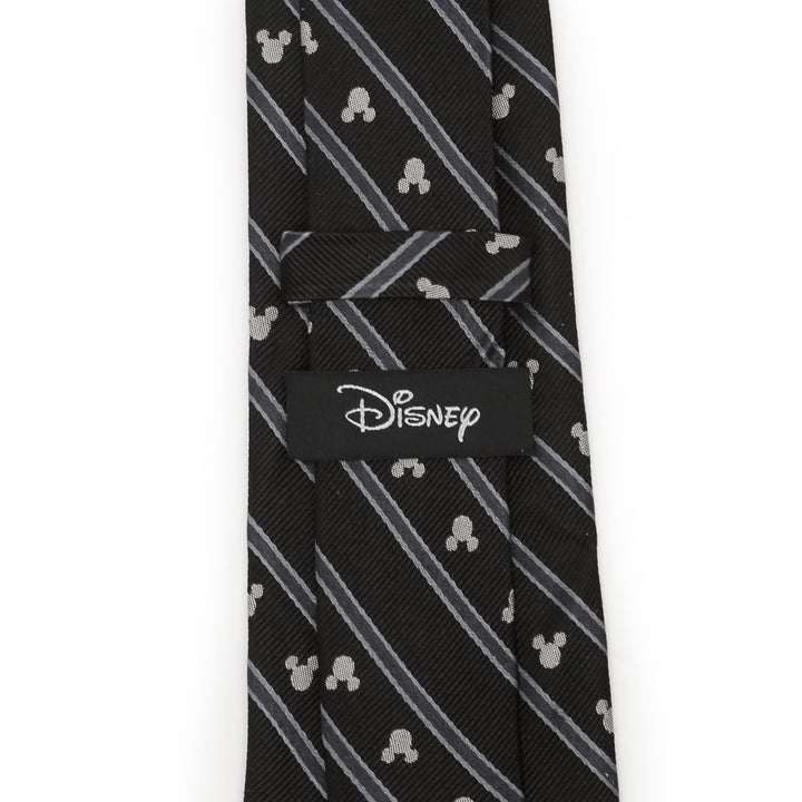 Mickey Mouse Stripe Black Men's Tie Image 5