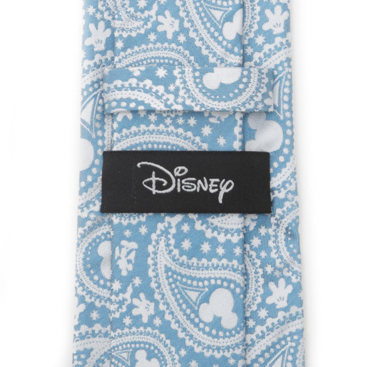 Mickey Mouse Teal Paisley Men's Tie Image 4
