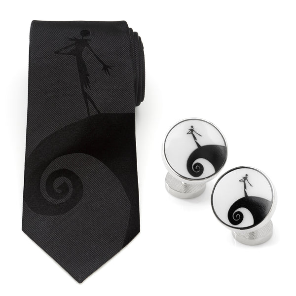Jack Skellington Necktie and Cufflinks Gift Set Image 1