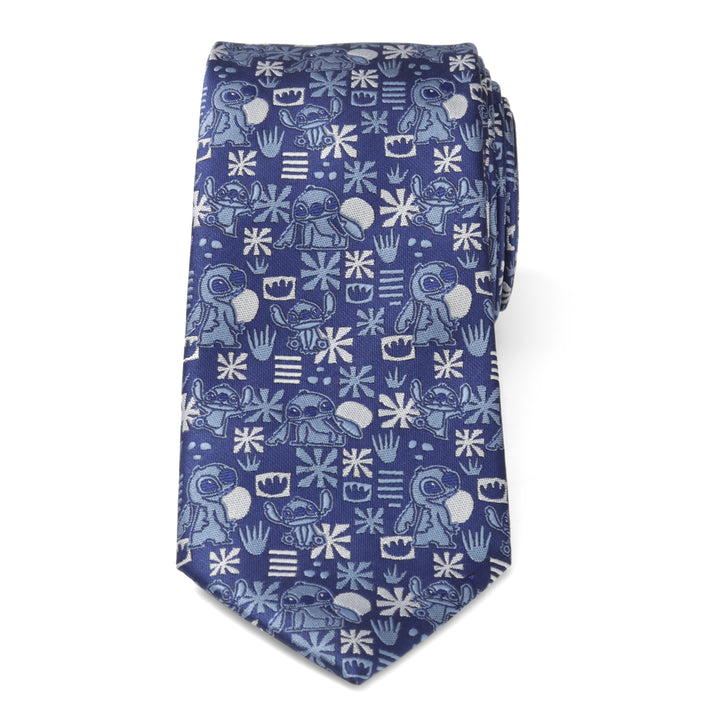 Stitch Blue Tropical Mens Tie Image 3
