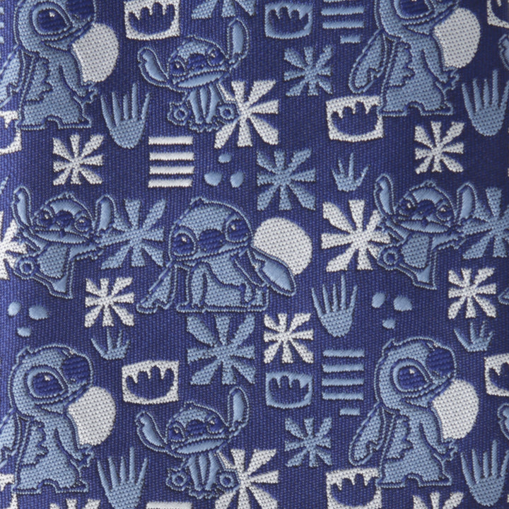 Stitch Blue Tropical Mens Tie Image 5