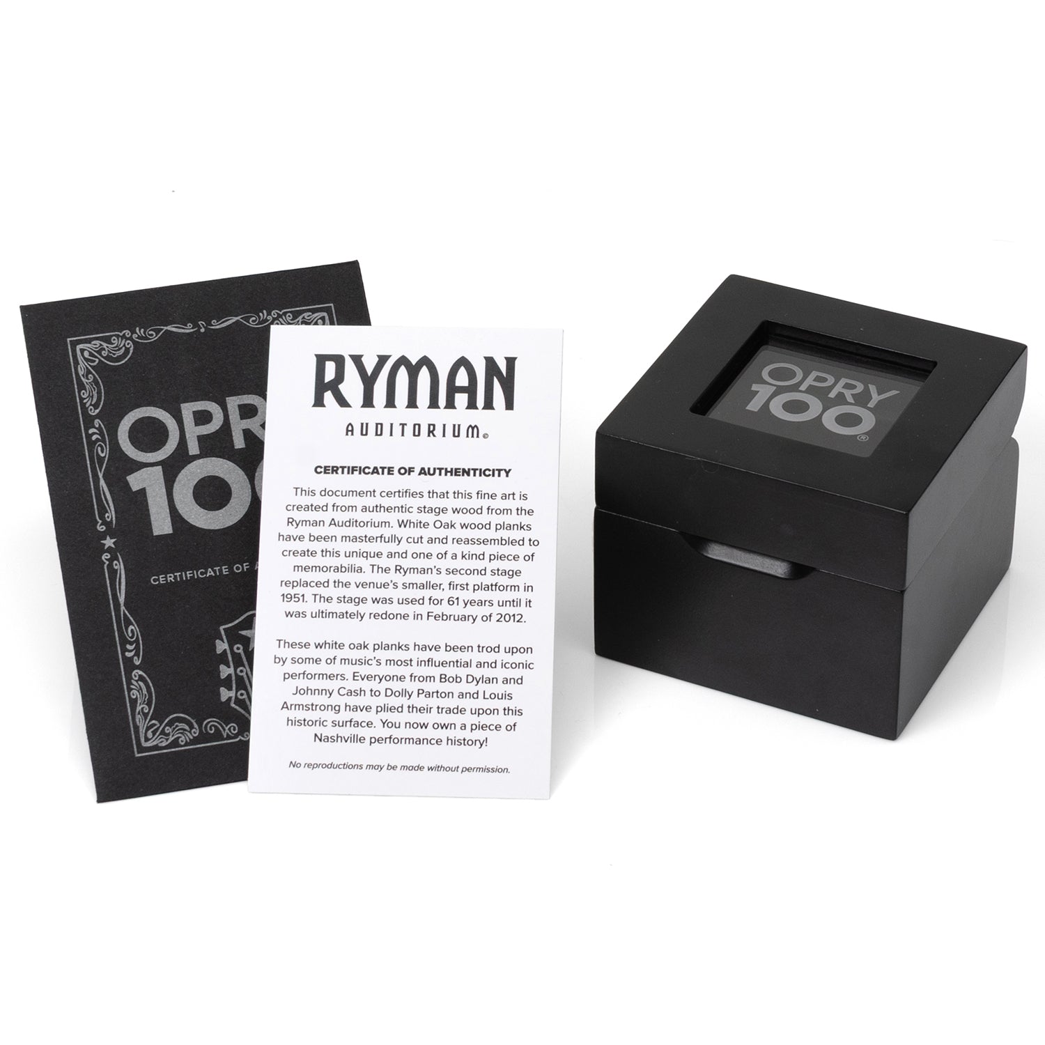 Ryman Auditorium White Oakwood Gunmetal Lapel Pin