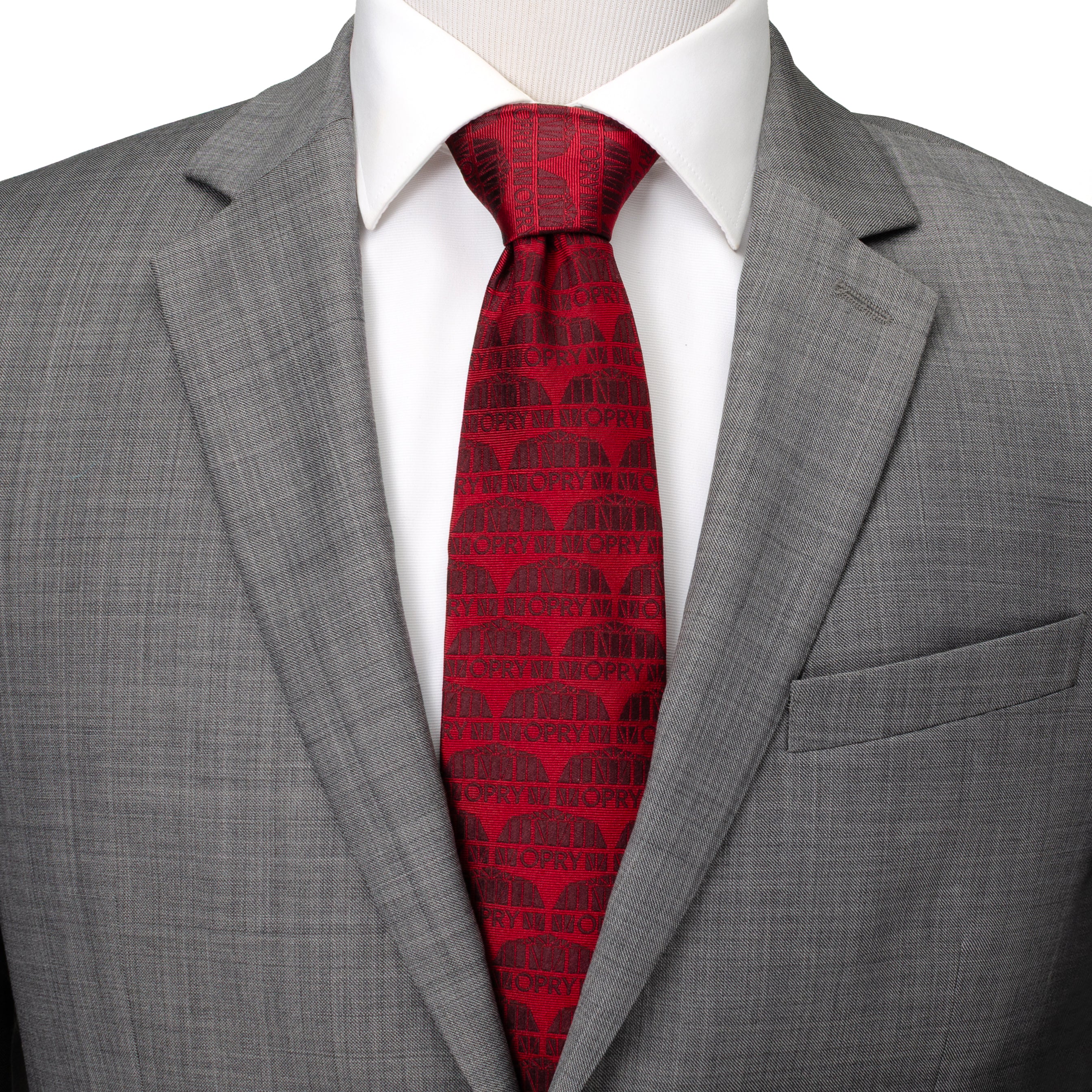 Grand Ole Opry Auditorium Red Men's Tie Image 2