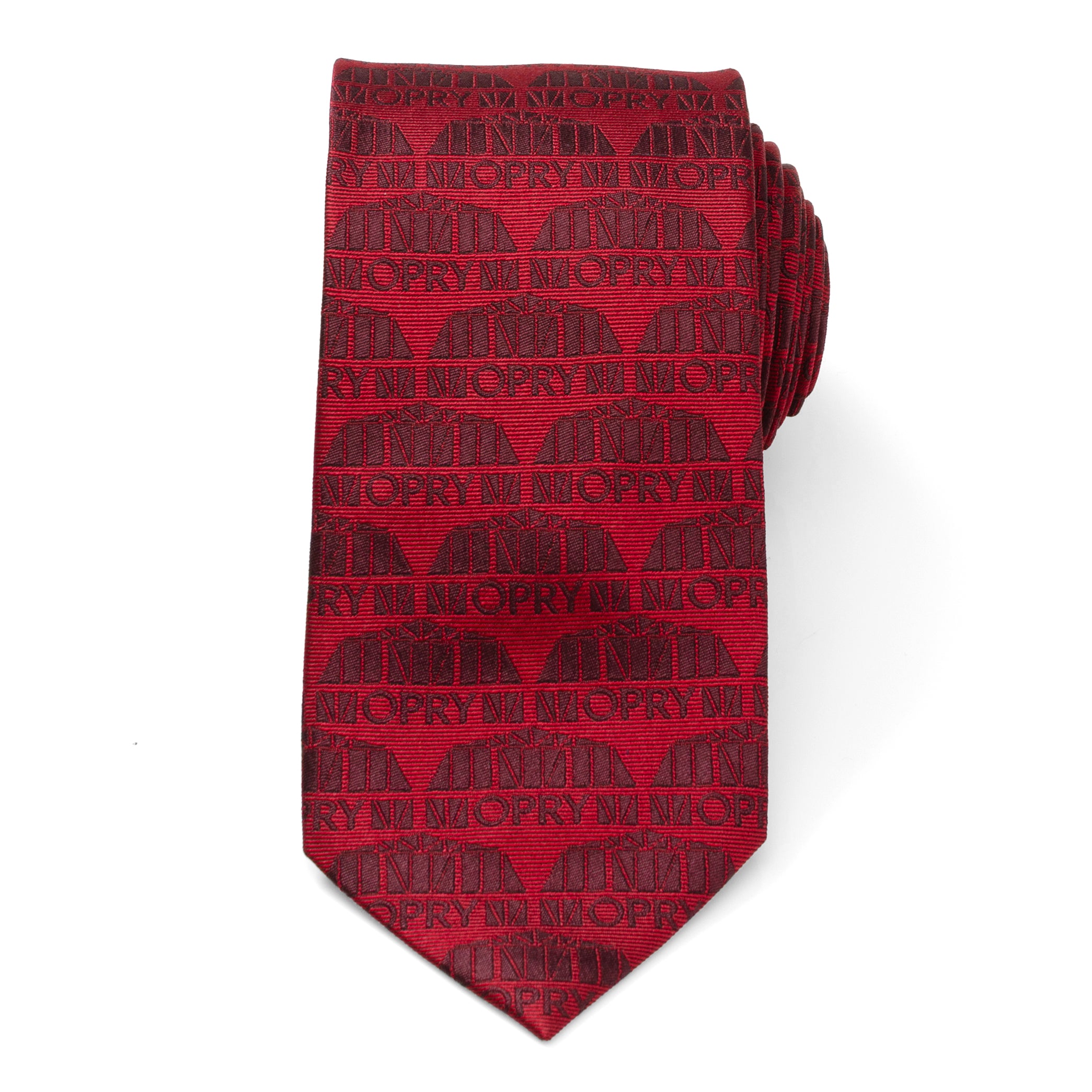 Grand Ole Opry Auditorium Red Men's Tie Image 3