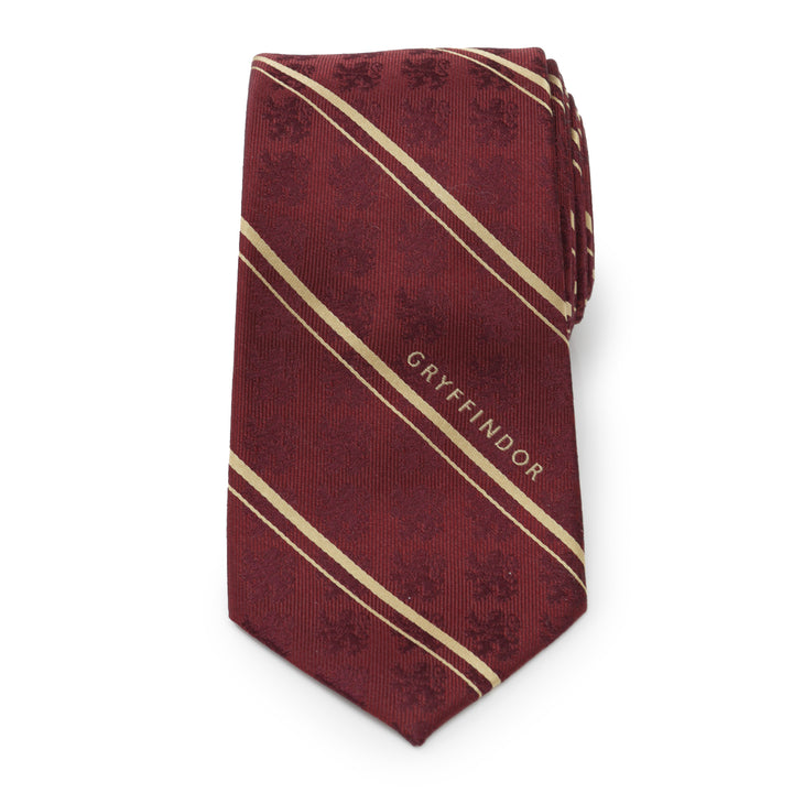 Gryffindor Maroon Stripe Silk Men's Tie Image 3