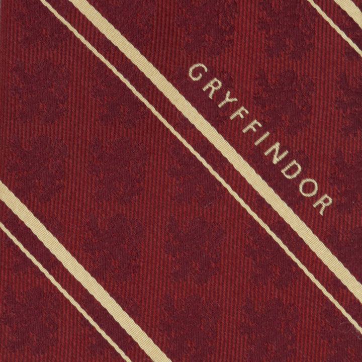 Gryffindor Maroon Stripe Silk Men's Tie Image 4