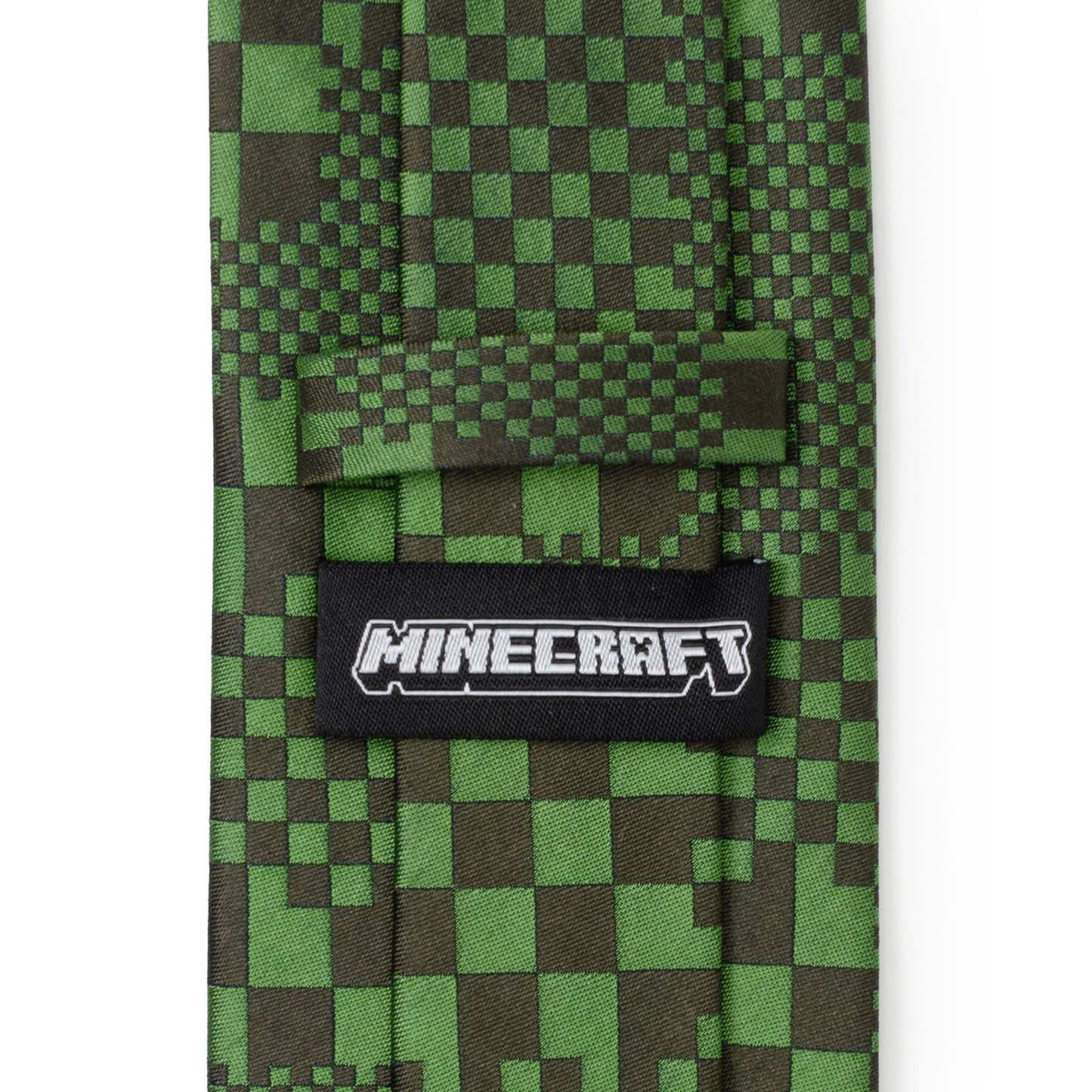 Minecraft Pixelated Creeper Green Men's Tie Image 5