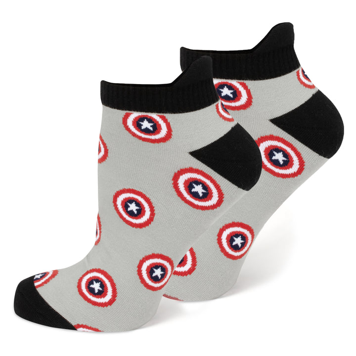 Captain America Gray Ankle Socks Image 2