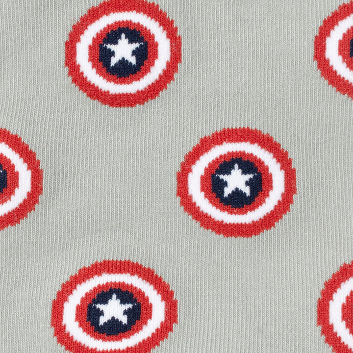 Captain America Gray Ankle Socks Image 3