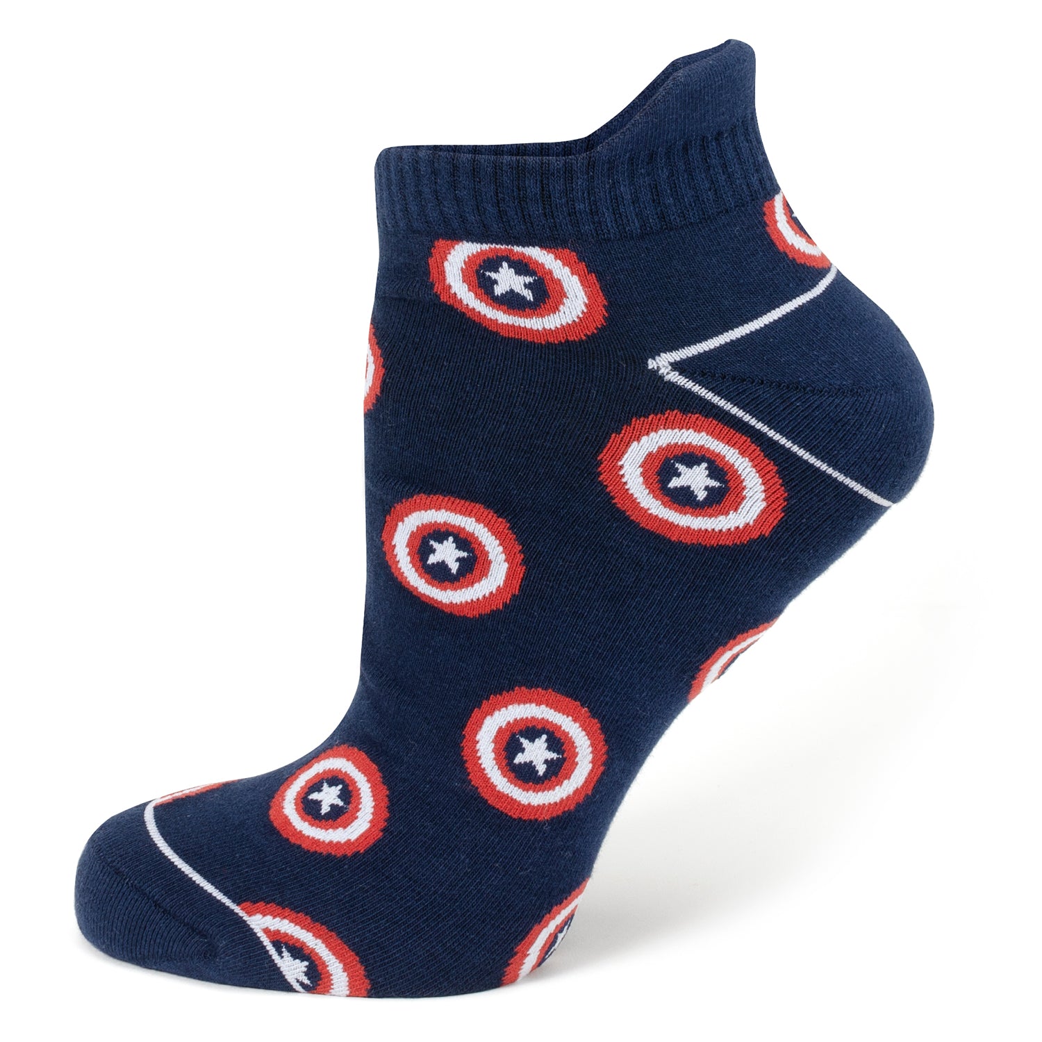 Marvel Captain America Navy Ankle Sock Gift Set Image 2