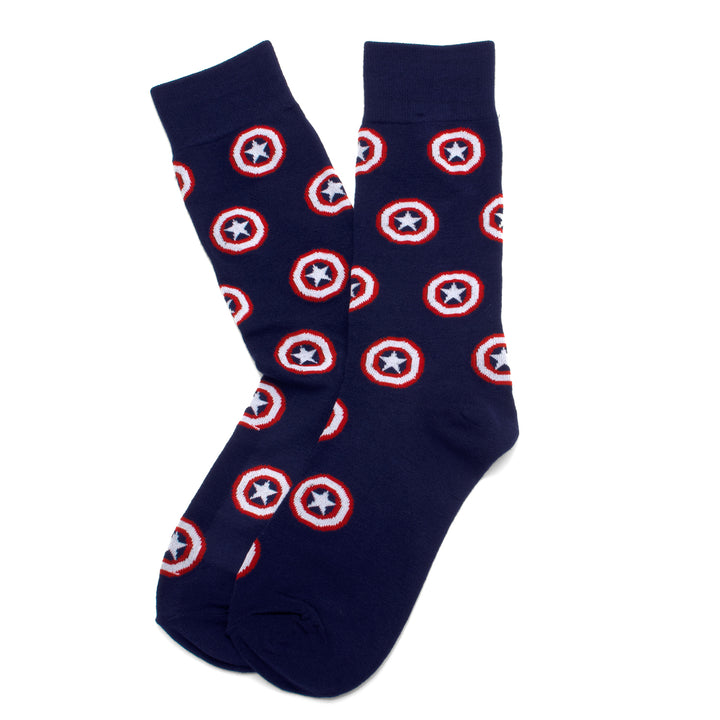 Captain America Navy Socks Image 2