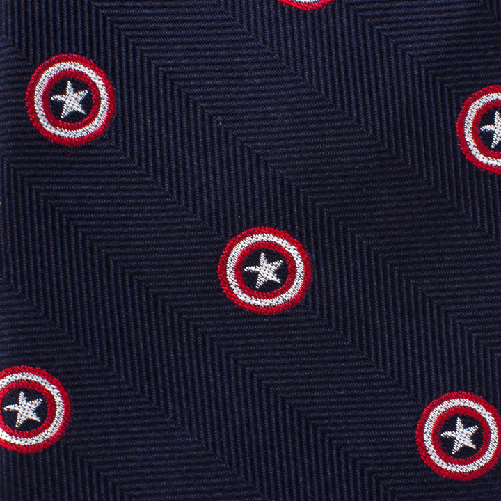 Captain America Navy Tie Image 5