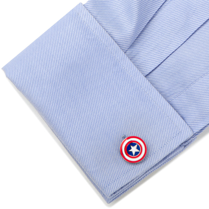 Captain America Shield Cufflinks Image 3