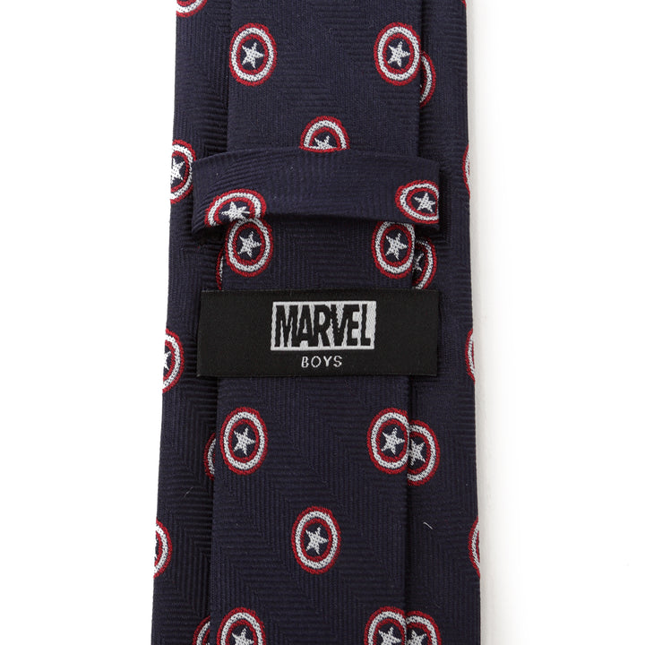 Captain America Shield Boy's Tie Image 4
