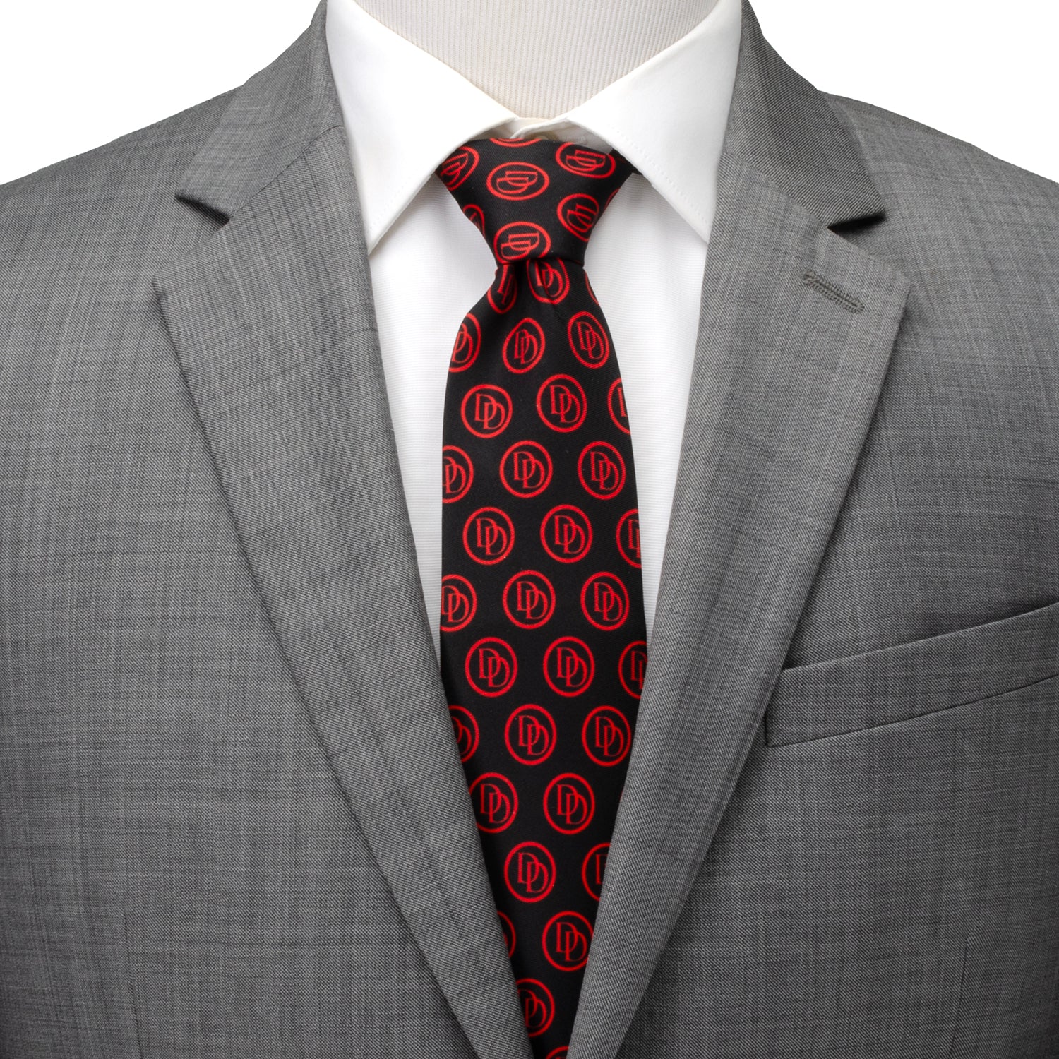 Daredevil Black Men's Tie Image 2
