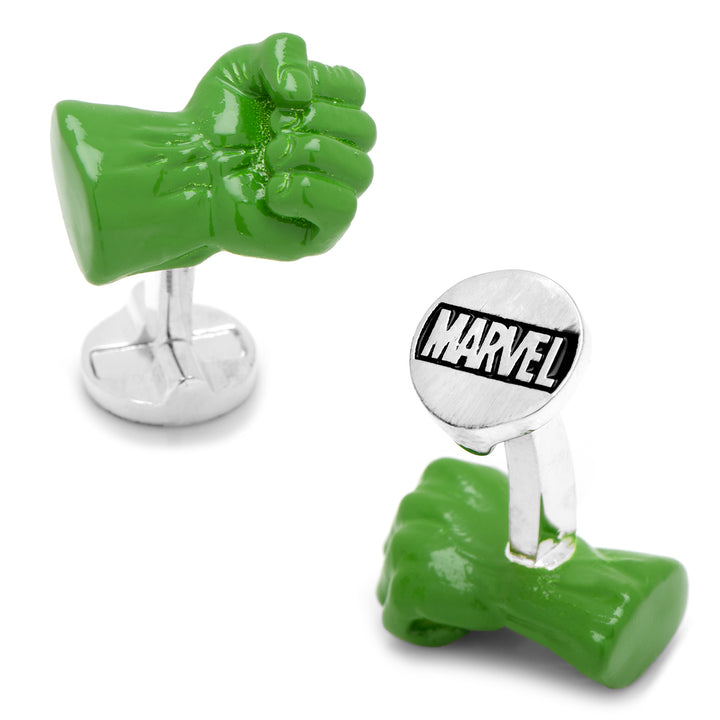 3D Hulk Fist Cufflinks Image 1