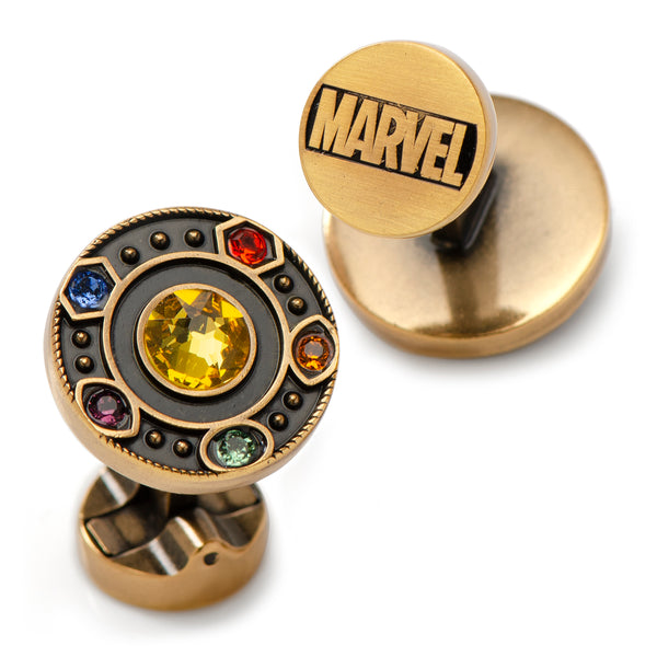 Infinity Stones Antique Gold Cufflinks Image 1
