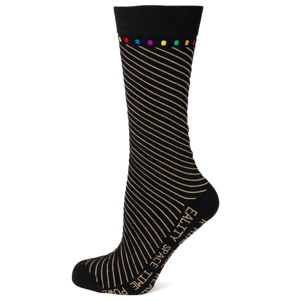 Infinity Stone Stripe Black Stripe Socks Image 1