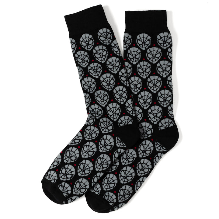 Spider-Man Dot Gray and Black Socks Image 2