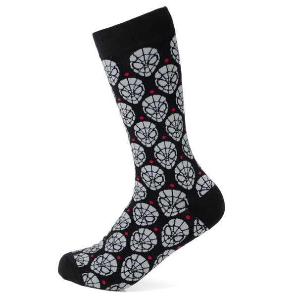Spider-Man Dot Gray and Black Socks Image 1