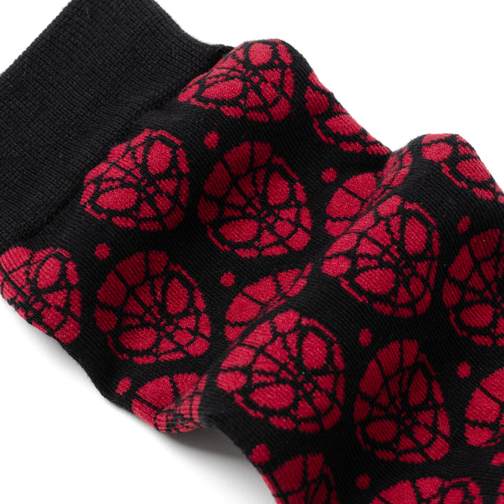 Spider-Man Dot Red and Black Sock Image 4