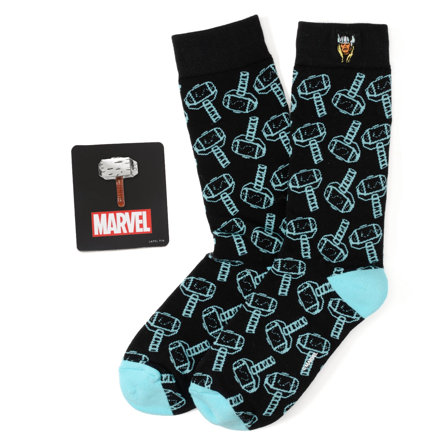 Marvel Thor Pattern Blue and Black Gift Set Image 1